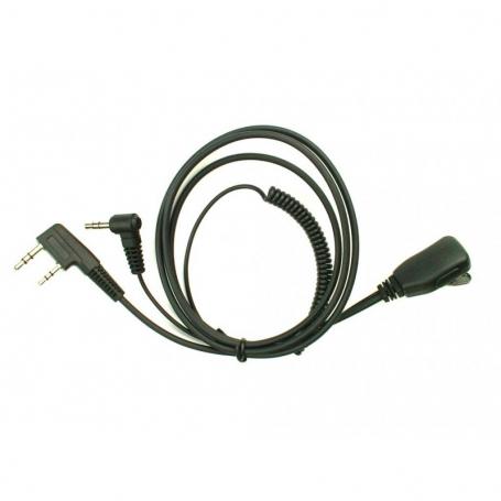 Adapterkabel til MS Sordin headset m/ mikrofon/sendeknap