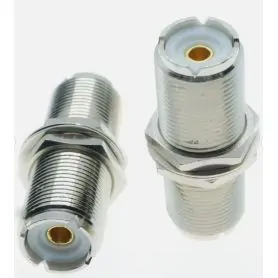 Adapter UHF female til UHF female bulkhead adapter